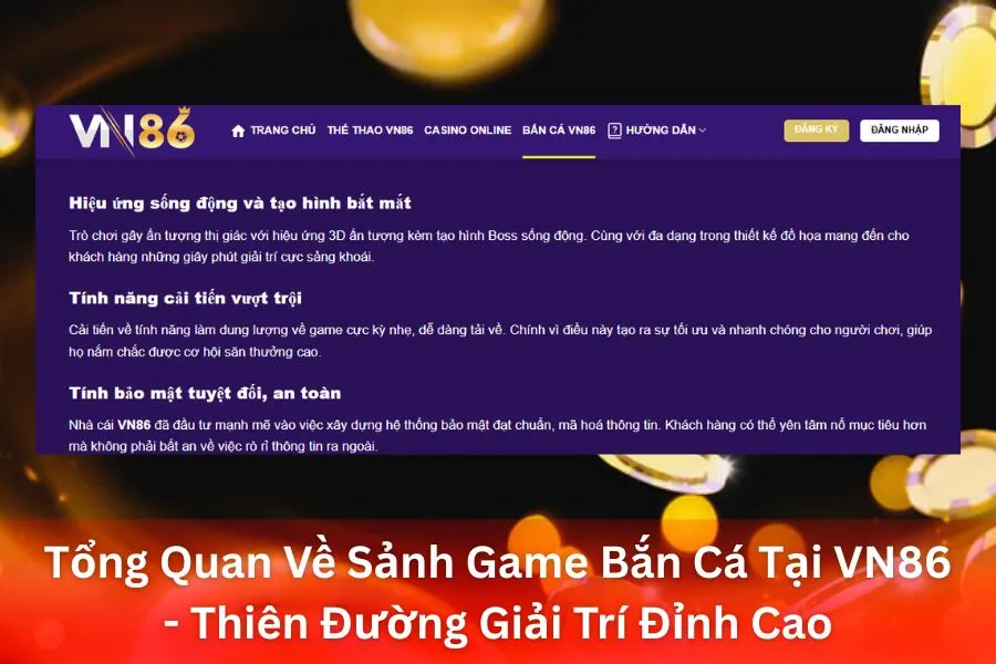 Tổng Quan Về Sảnh Game Bắn Cá Tại VN86 - Thiên Đường Giải Trí Đỉnh Cao